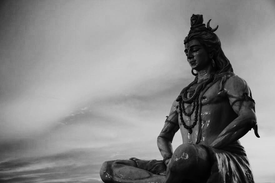 Shiva meditating